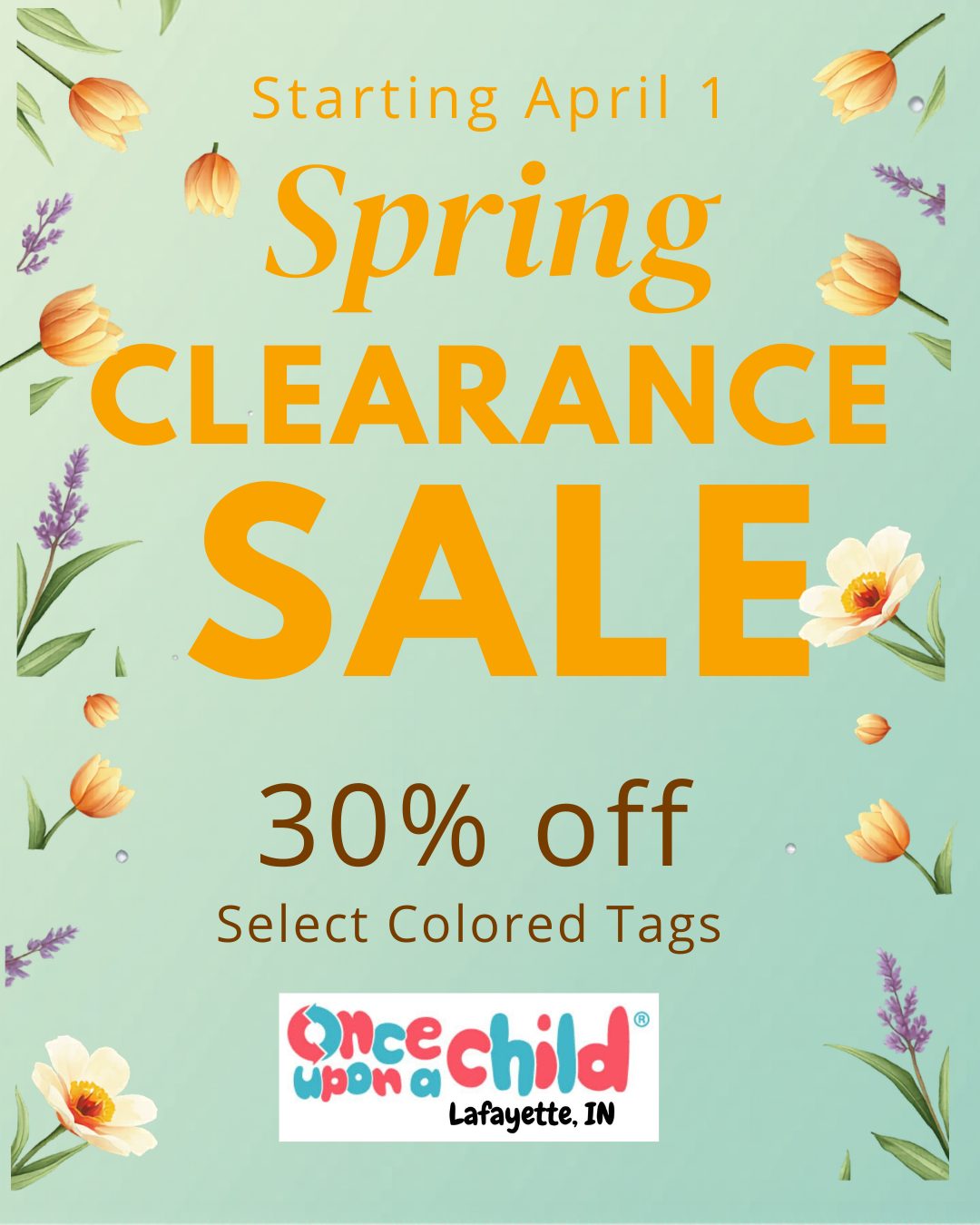 Spring Clearance Sale